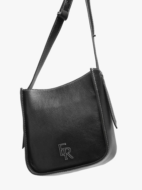 Cross Body Tas S Foudre Leder Etrier Zwart foudre EFOD087S ander zicht 2